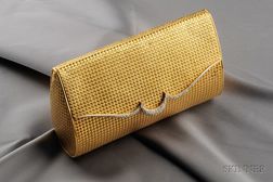 18kt Gold and Diamond Handbag